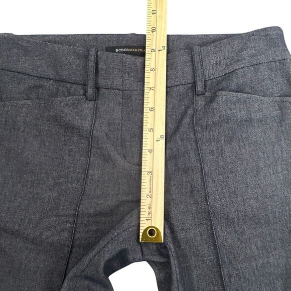 BCBGMaxAzria Slim Pants SZ 2 Grayish Blue Cotton Wool Blend Stretch Corpcore - Picture 9 of 11